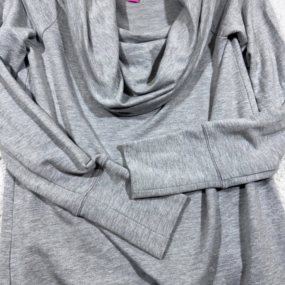Lilly Pulitzer Womens Gray Cowl Neck Sweater Top Size Small Loungewear - Picture 3 of 6